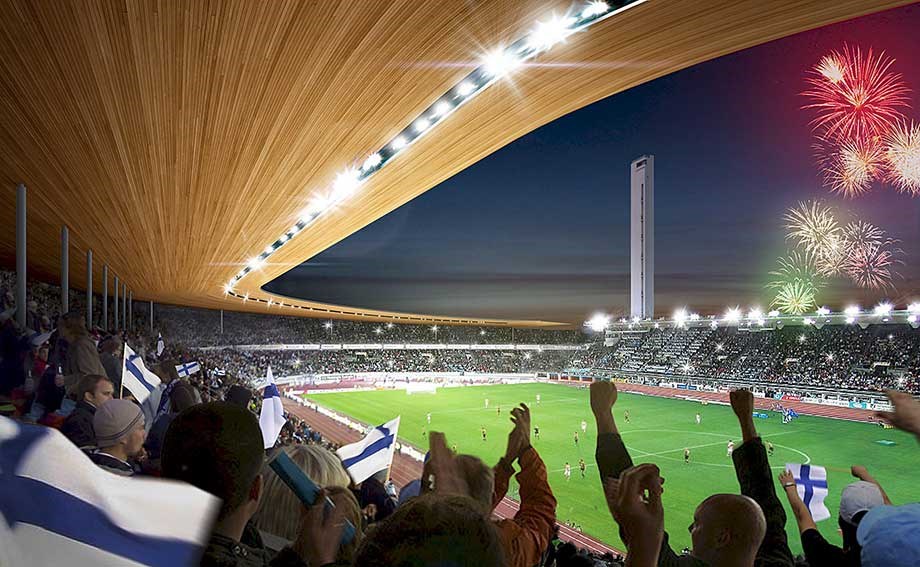 Helsingin olympiastadion katsomo