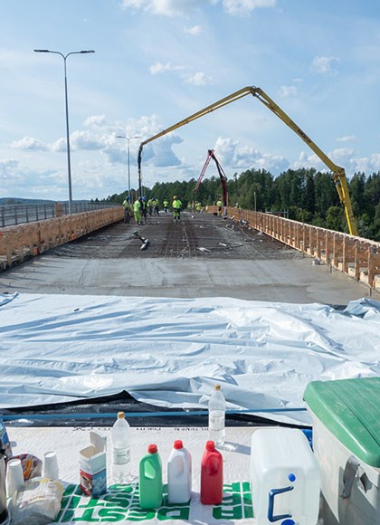 Laitaatsalmi betonisilta kannen valu 8