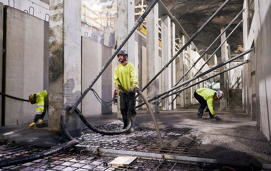 Rudus pro metrotunneliin ruduksen betonia noin 13000 kuutiota