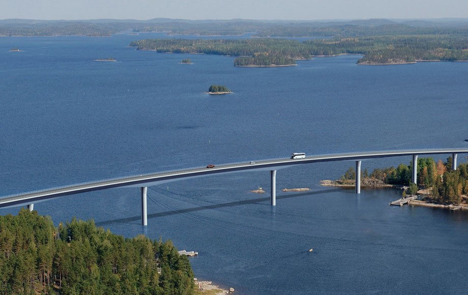 Vekaransalmen sillan havainnekuva väylävirasto