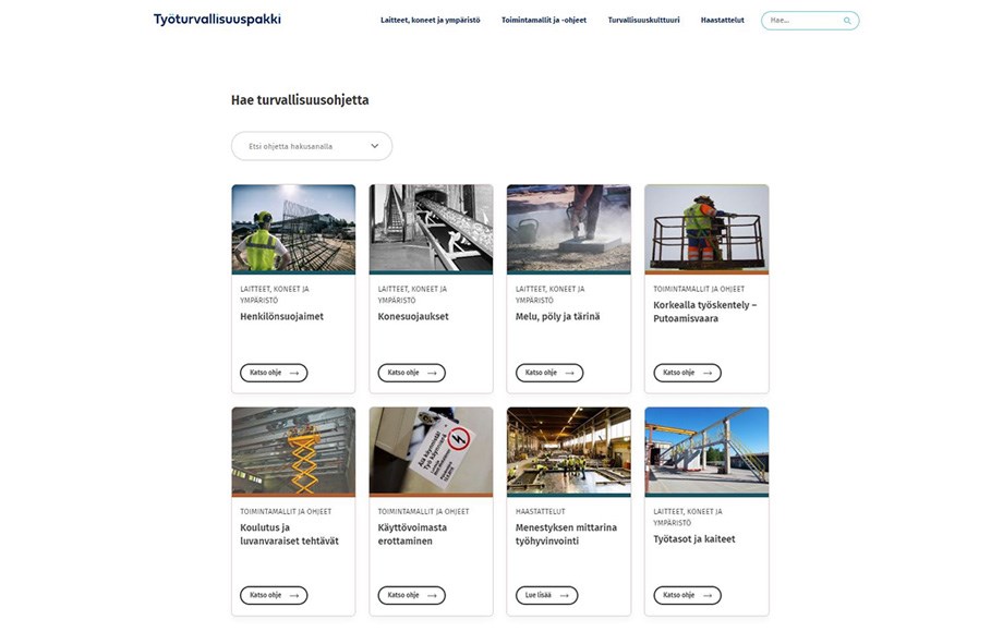 Työturvallisuuspakki ohjekirjasto