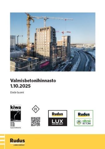 Betonihinnasto kansikuva