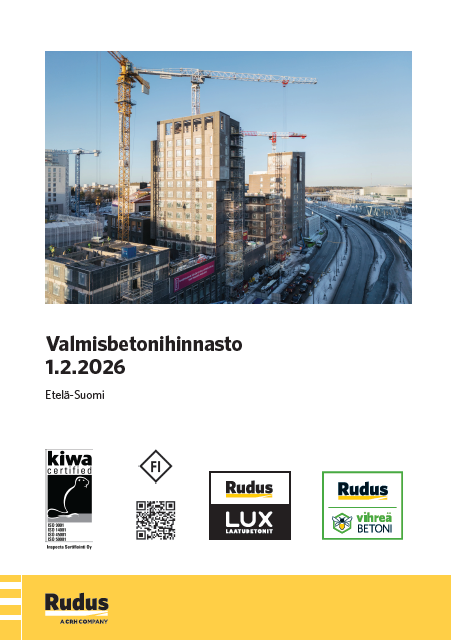 Betonihinnasto kansikuva