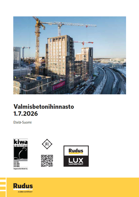 Betonihinnasto kansikuva