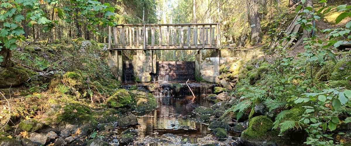 Kiviaineslahjoitus luonnon hyväksi: patojen purku ja jokien kunnostus elvyttävät virtavesiluontoa Hollolassa